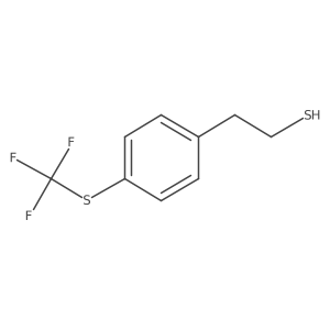 2-[4-(Trifluoromethylthio)phenyl]ethanethiol结构式