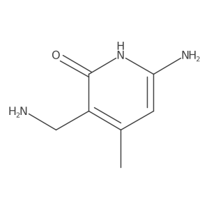 6-Amino-3-(aminomethyl)-4-methyl-2(1H)-pyridinone Structure