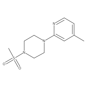 1-(4-Methyl-2-pyridinyl)-4-(methylsulfonyl)piperazine Structure