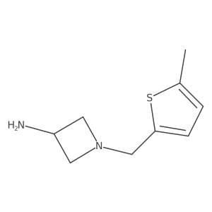 1-[(5-Methylthiophen-2-yl)methyl]azetidin-3-amine结构式
