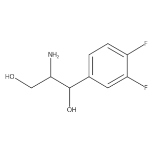 2-Amino-1-(3,4-difluorophenyl)propane-1,3-diol结构式