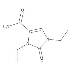 1,3-Diethyl-2-oxoimidazole-4-carboxamide结构式