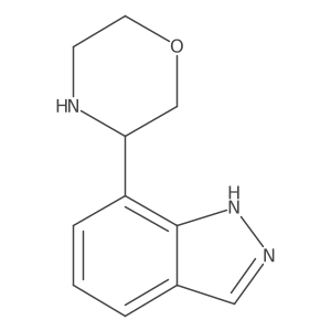 7-(morpholin-3-yl)-1H-indazole结构式