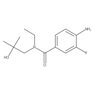 Benzamide, 4-amino-N-ethyl-3-fluoro-N-(2-hydroxy-2-methylpropyl)-结构式