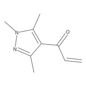 1-(trimethyl-1H-pyrazol-4-yl)prop-2-en-1-one结构式
