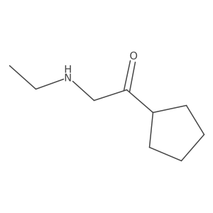 1-Cyclopentyl-2-(ethylamino)ethan-1-one Structure