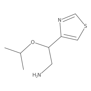 2-(Propan-2-yloxy)-2-(1,3-thiazol-4-yl)ethan-1-amine Structure
