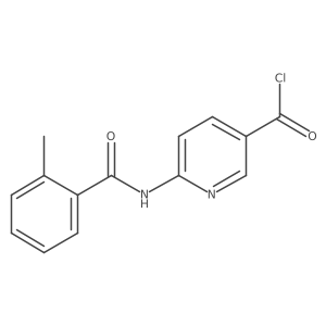 6-(2-Methylbenzoylamino)nicotinoyl chloride Structure