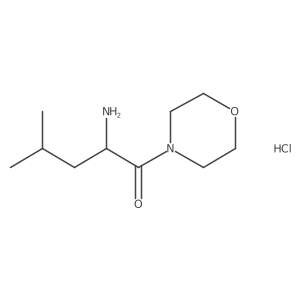 2-Amino-4-methyl-1-(morpholin-4-yl)pentan-1-one hydrochloride Structure