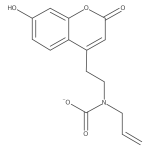 N-[2-(7-hydroxy-2-oxochromen-4-yl)ethyl]-N-prop-2-enylcarbamate结构式