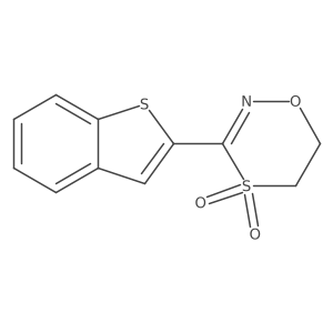 1,4,2-Oxathiazine, 3-benzo[b]thien-2-yl-5,6-dihydro-, 4,4-dioxide结构式
