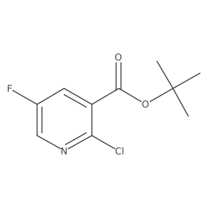 2-Chloro-5-fluoronicotinic acid tert-butyl ester结构式