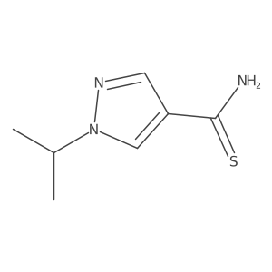 1-(propan-2-yl)-1H-pyrazole-4-carbothioamide结构式