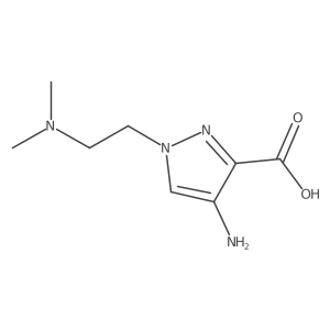 4-amino-1-[2-(dimethylamino)ethyl]-1H-pyrazole-3-carboxylic acid Structure