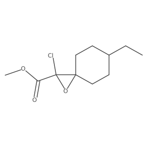 Methyl 2-chloro-6-ethyl-1-oxaspiro[2.5]octane-2-carboxylate Structure