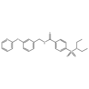 4-(N,N-diethylsulfamoyl)-N-(3-(pyridin-2-yloxy)benzyl)benzamide Structure