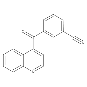 4-(3-Cyanobenzoyl)quinoline Structure