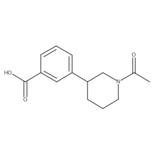 3-(1-Acetylpiperidin-3-yl)benzoic acid Structure