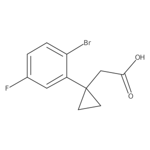 2-[1-(2-Bromo-5-fluorophenyl)cyclopropyl]acetic acid Structure