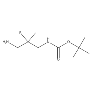 tert-butyl N-(3-amino-2-fluoro-2-methylpropyl)carbamate Structure