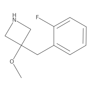 3-[(2-Fluorophenyl)methyl]-3-methoxyazetidine结构式