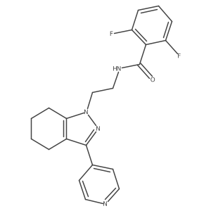 2,6-difluoro-N-(2-(3-(pyridin-4-yl)-4,5,6,7-tetrahydro-1H-indazol-1-yl)ethyl)benzamide Structure
