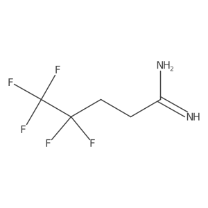 4,4,5,5,5-Pentafluoropentanimidamide结构式
