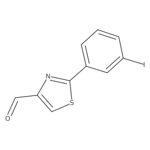 2-(3-Iodophenyl)thiazole-4-carbaldehyde Structure
