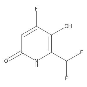 2-(Difluoromethyl)-3,6-dihydroxy-4-fluoropyridine Structure