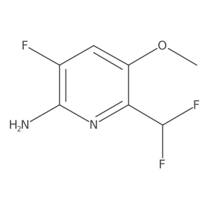 6-(Difluoromethyl)-3-fluoro-5-methoxypyridin-2-amine Structure