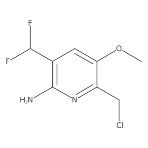 6-(Chloromethyl)-3-(difluoromethyl)-5-methoxypyridin-2-amine Structure