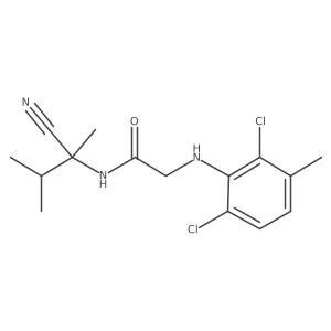 N-(1-cyano-1,2-dimethylpropyl)-2-[(2,6-dichloro-3-methylphenyl)amino]acetamide Structure