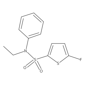 N-Ethyl-5-fluoro-N-phenylthiophene-2-sulfonamide结构式