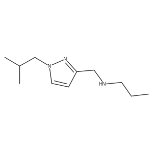 {[1-(2-methylpropyl)-1H-pyrazol-3-yl]methyl}(propyl)amine结构式