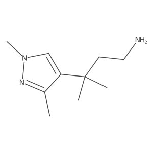 3-(1,3-dimethyl-1H-pyrazol-4-yl)-3-methylbutan-1-amine Structure