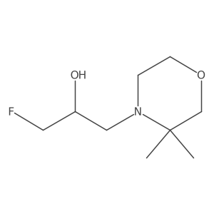 1-(3,3-Dimethylmorpholin-4-yl)-3-fluoropropan-2-ol Structure
