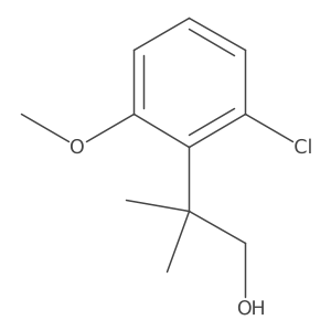 2-(2-Chloro-6-methoxyphenyl)-2-methylpropan-1-ol结构式
