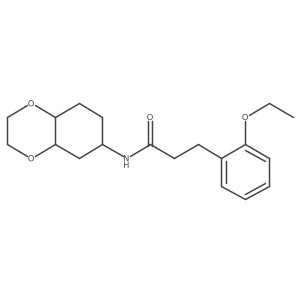 3-(2-ethoxyphenyl)-N-(octahydrobenzo[b][1,4]dioxin-6-yl)propanamide Structure