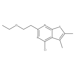 4-Chloro-2-(2-ethoxyethyl)-5,6-dimethylthieno[2,3-d]pyrimidine Structure