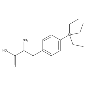 (2S)-2-amino-3-[4-(triethylsilyl)phenyl]propanoic acid Structure