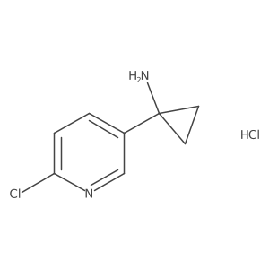1-(6-Chloropyridin-3-yl)cyclopropanamine hydrochloride Structure