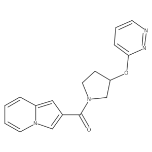 Indolizin-2-yl(3-(pyridazin-3-yloxy)pyrrolidin-1-yl)methanone Structure