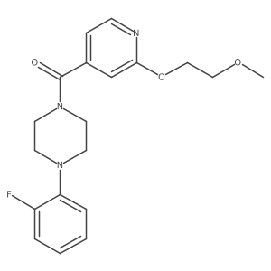 (4-(2-Fluorophenyl)piperazin-1-yl)(2-(2-methoxyethoxy)pyridin-4-yl)methanone结构式