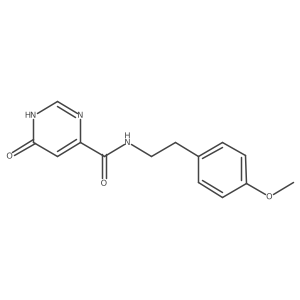 6-hydroxy-N-(4-methoxyphenethyl)pyrimidine-4-carboxamide Structure