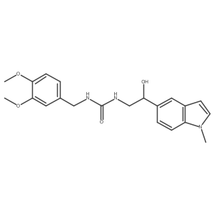1-(3,4-dimethoxybenzyl)-3-(2-hydroxy-2-(1-methyl-1H-indol-5-yl)ethyl)urea Structure