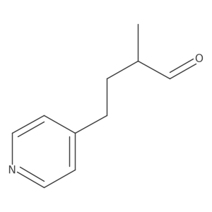 2-Methyl-4-(pyridin-4-yl)butanal结构式