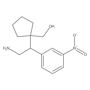 {1-[2-Amino-1-(3-nitrophenyl)ethyl]cyclopentyl}methanol Structure