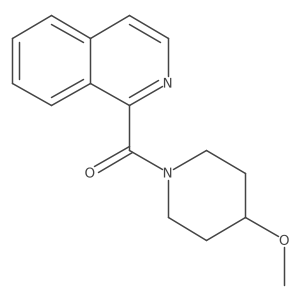 1-(4-Methoxypiperidine-1-carbonyl)isoquinoline Structure