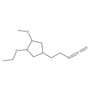 1-(2-Azidoethyl)-3-ethoxy-4-methoxypyrrolidine结构式