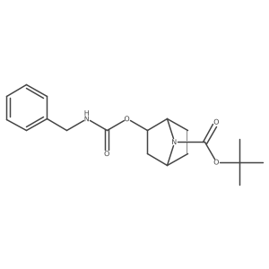 exo-tert-Butyl 2-((benzylcarbamoyl)oxy)-7-azabicyclo[2.2.1]heptane-7-carboxylate Structure